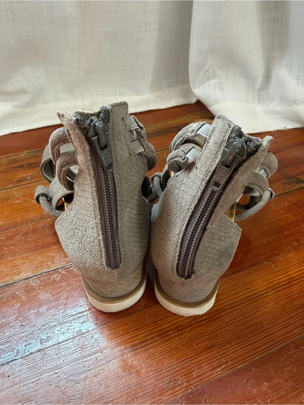 Diba True Green Clover Wedge Sandals